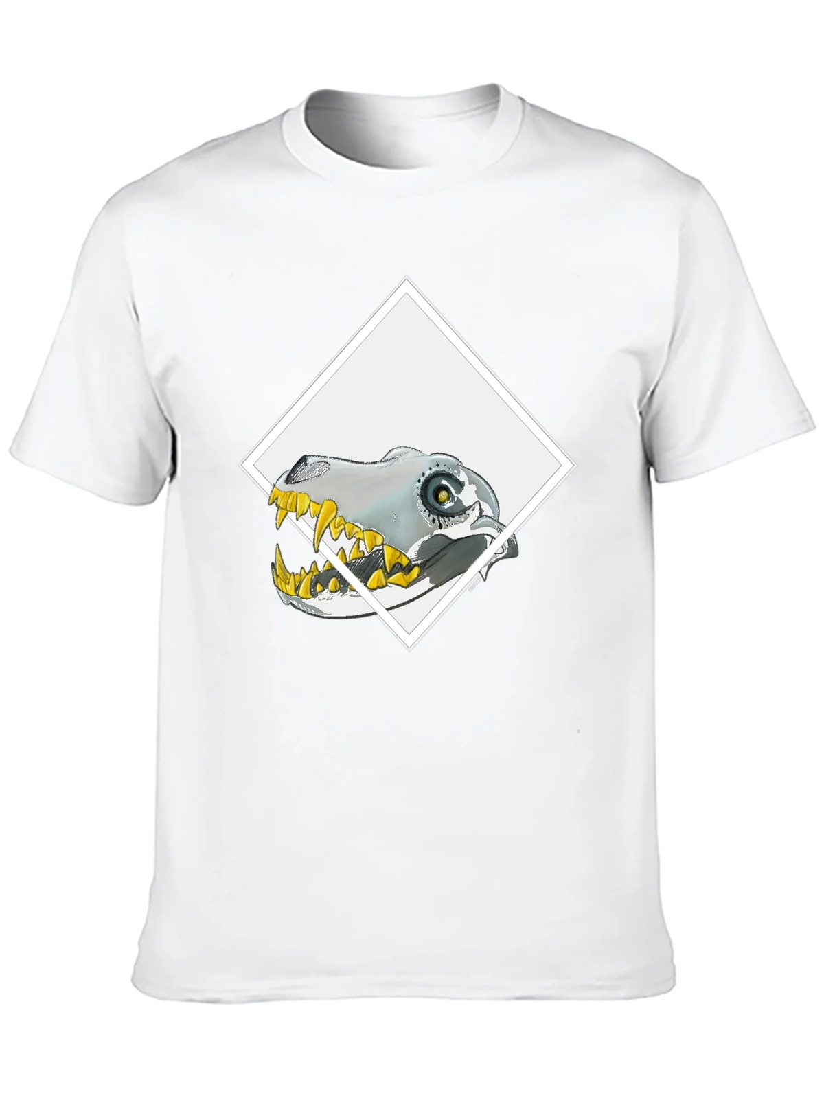 Robo-Dino Graphic Tee - Black Cotton Blend product image 7