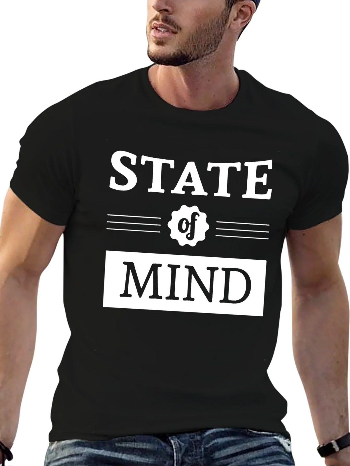 State of Mind Graphic Tee - Stylish Black T-Shirt product image 9
