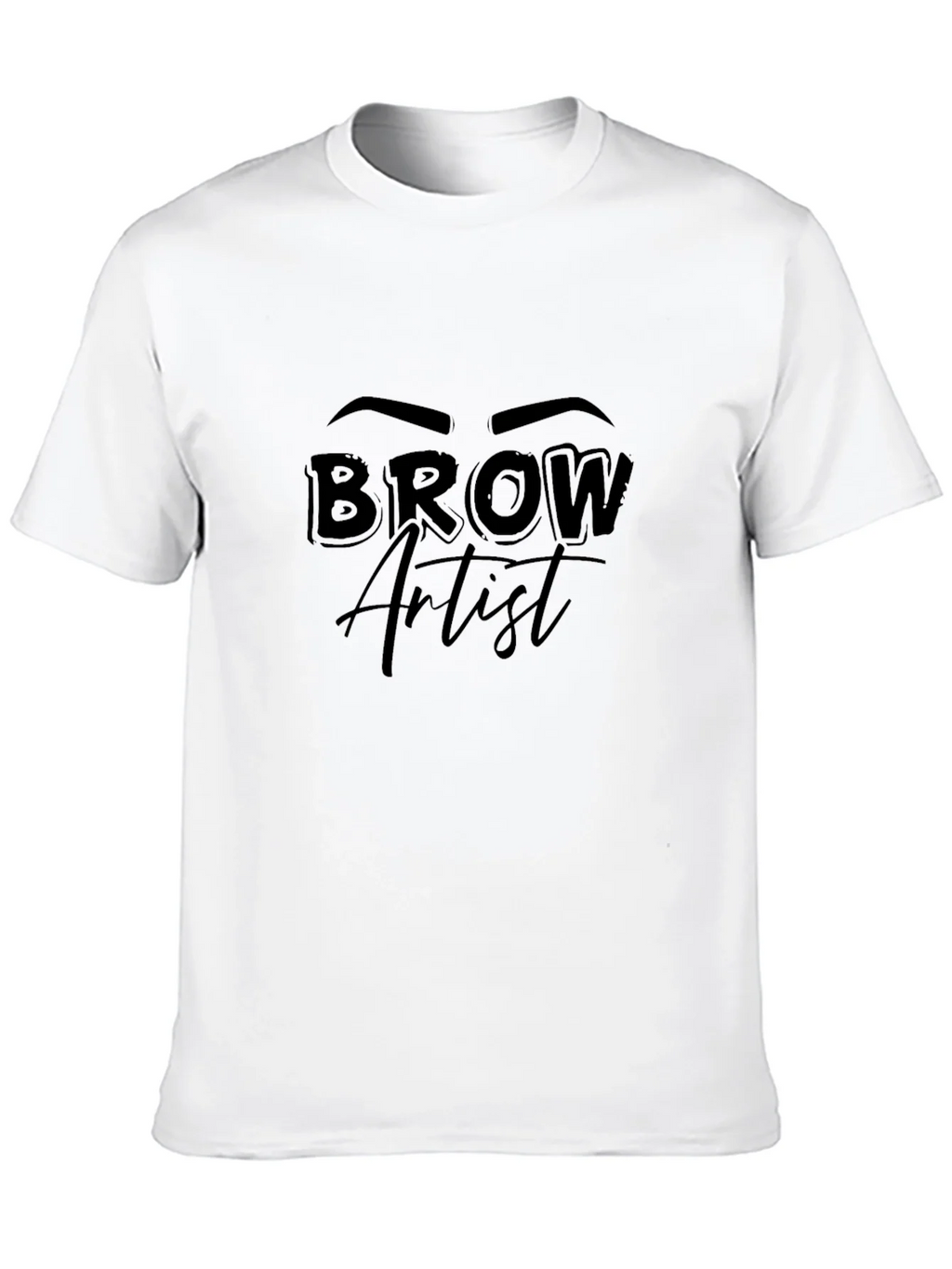 Brow Artist Graphic T-Shirt Unisex Black Tee product image 11