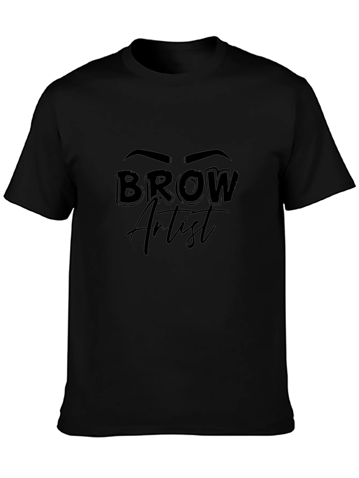Brow Artist Graphic T-Shirt Unisex Black Tee product image 6