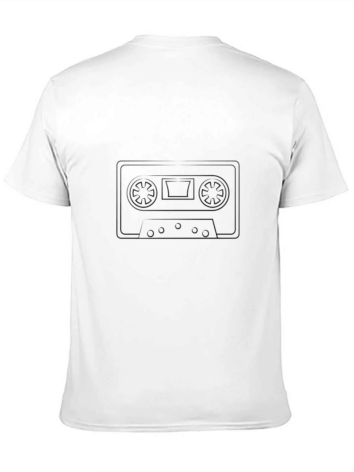 Retro Cassette Tape Black T-Shirt product image 2