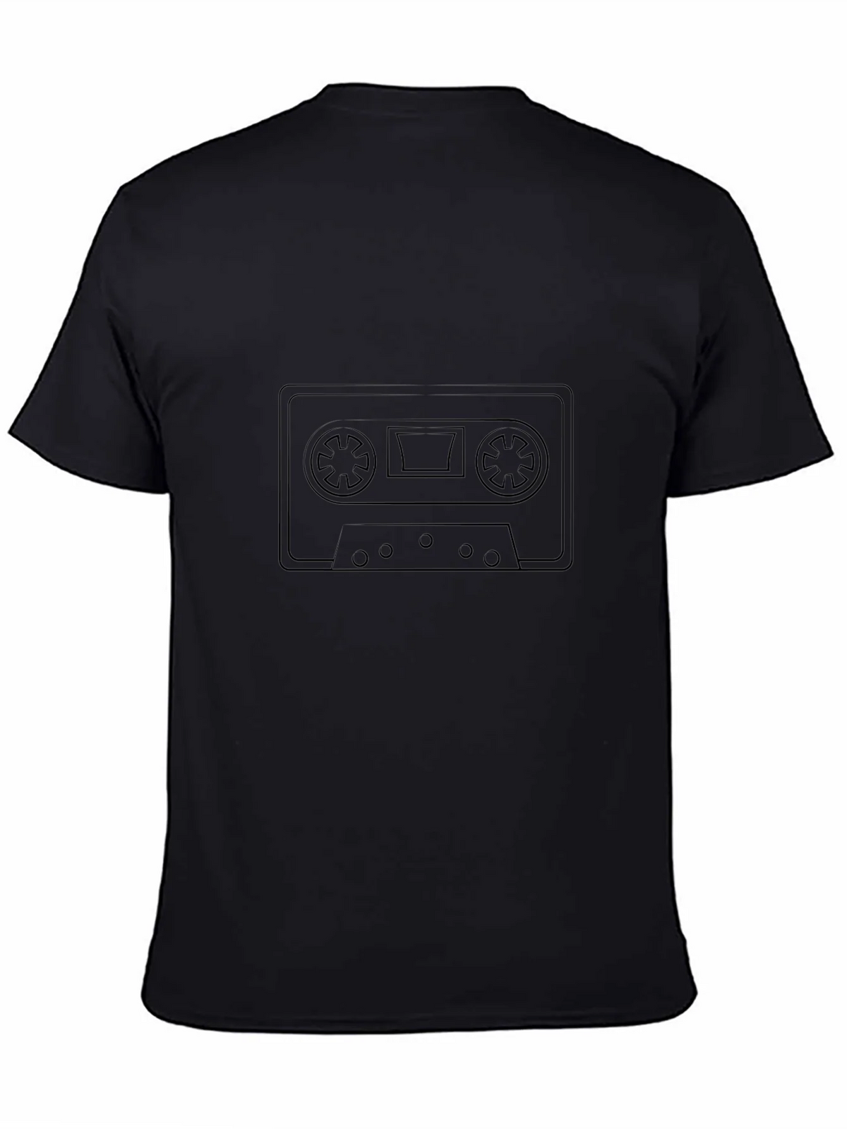 Retro Cassette Tape Black T-Shirt product image 7