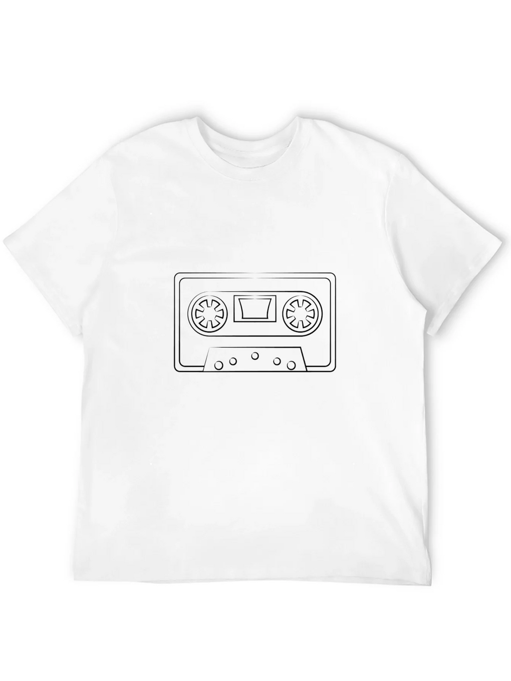 Retro Cassette Tape Black T-Shirt product image 3