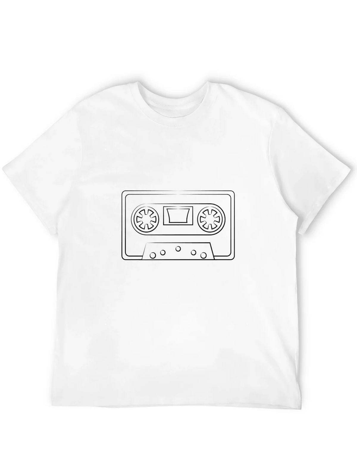 Retro Cassette Tape Black T-Shirt product image 3
