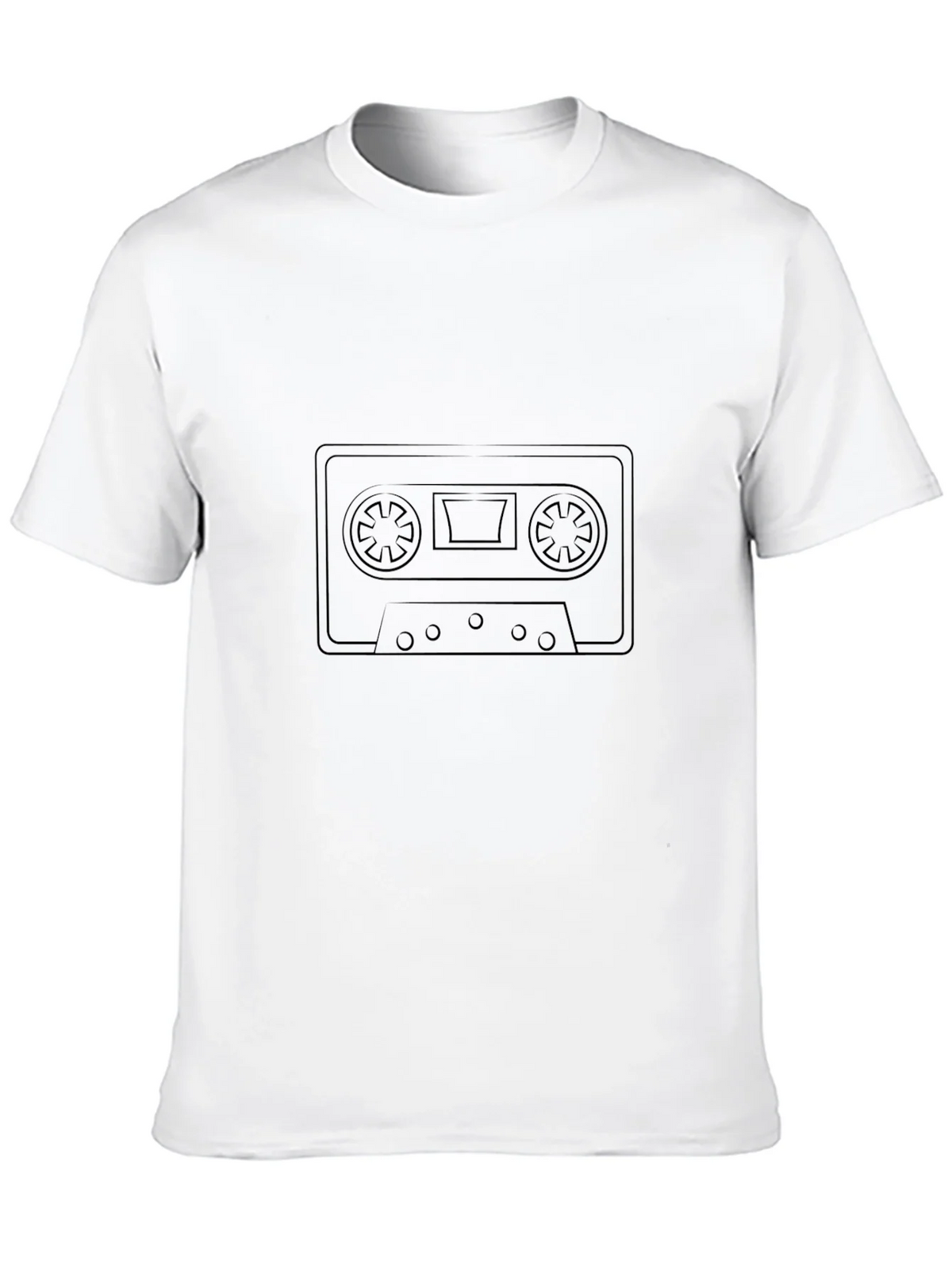 Retro Cassette Tape Black T-Shirt product image 12