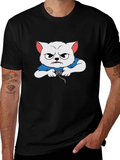 Gamer Cat Graphic T-Shirt product image 1