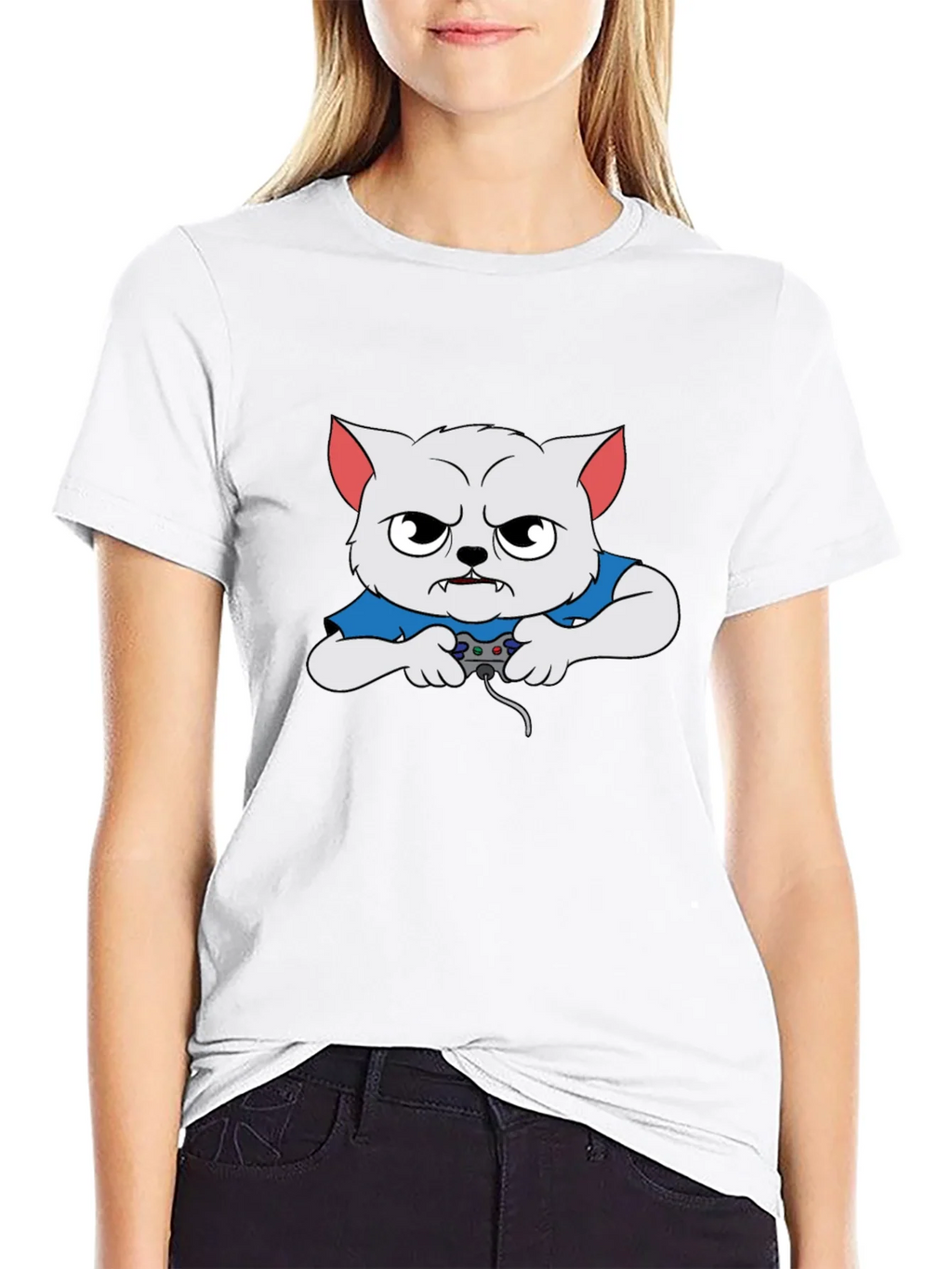 Gamer Cat Graphic T-Shirt product image 11