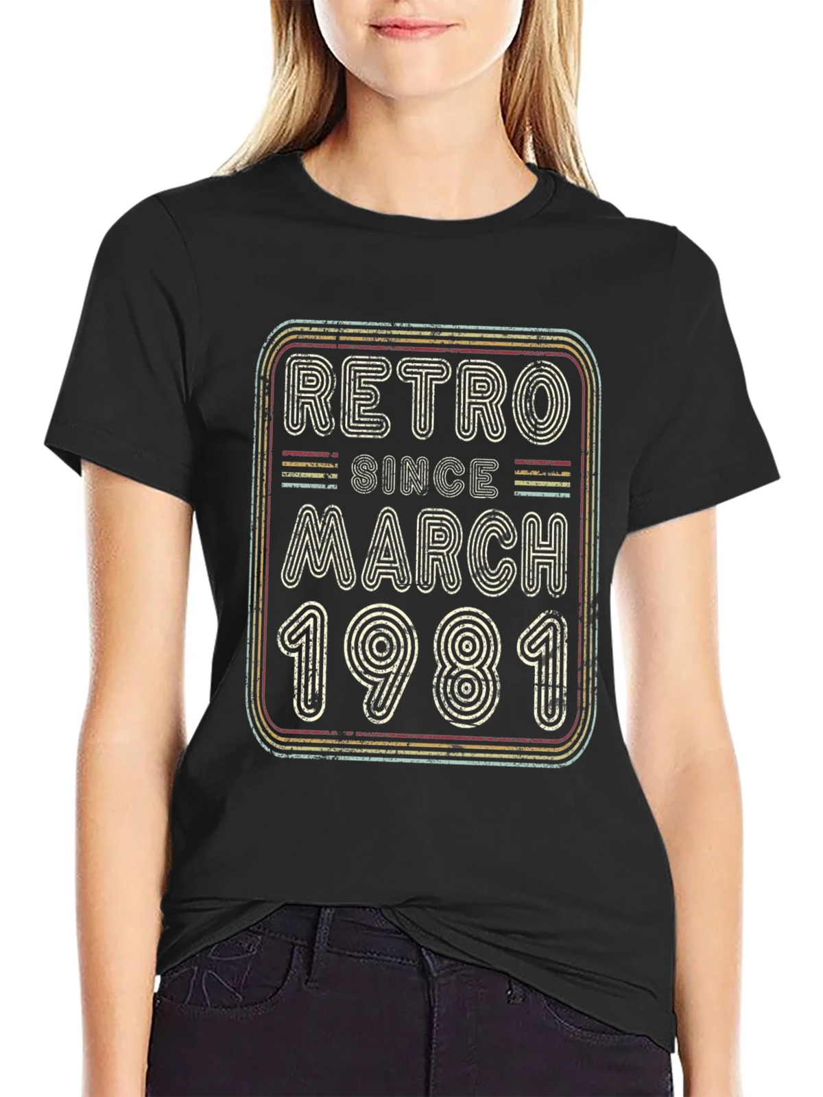 Retro Since March 1981 Graphic T-Shirt product image 5