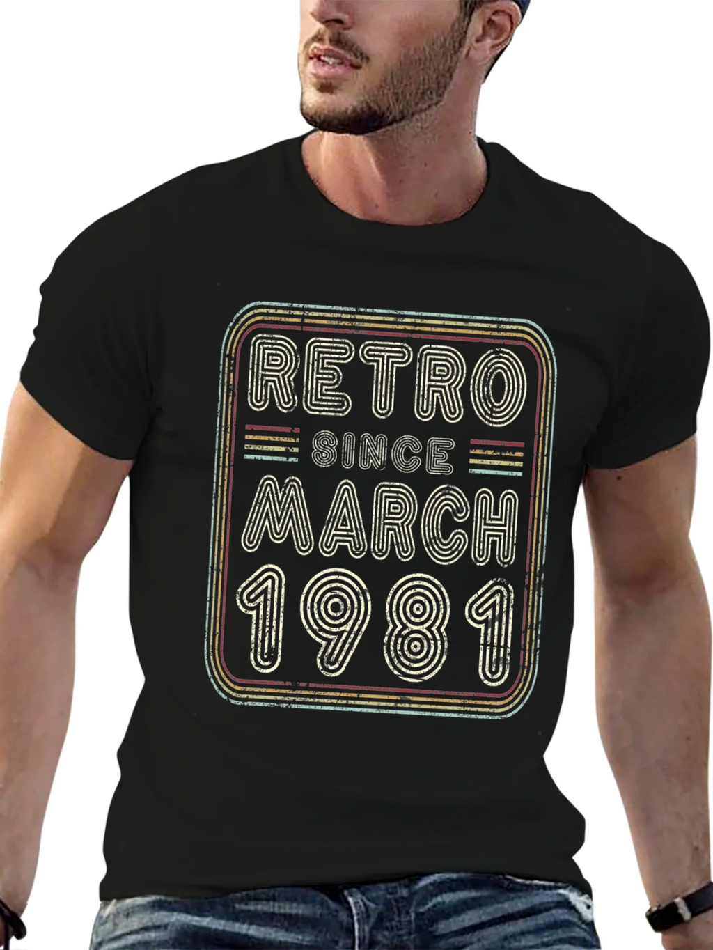Retro Since March 1981 Graphic T-Shirt product image 9