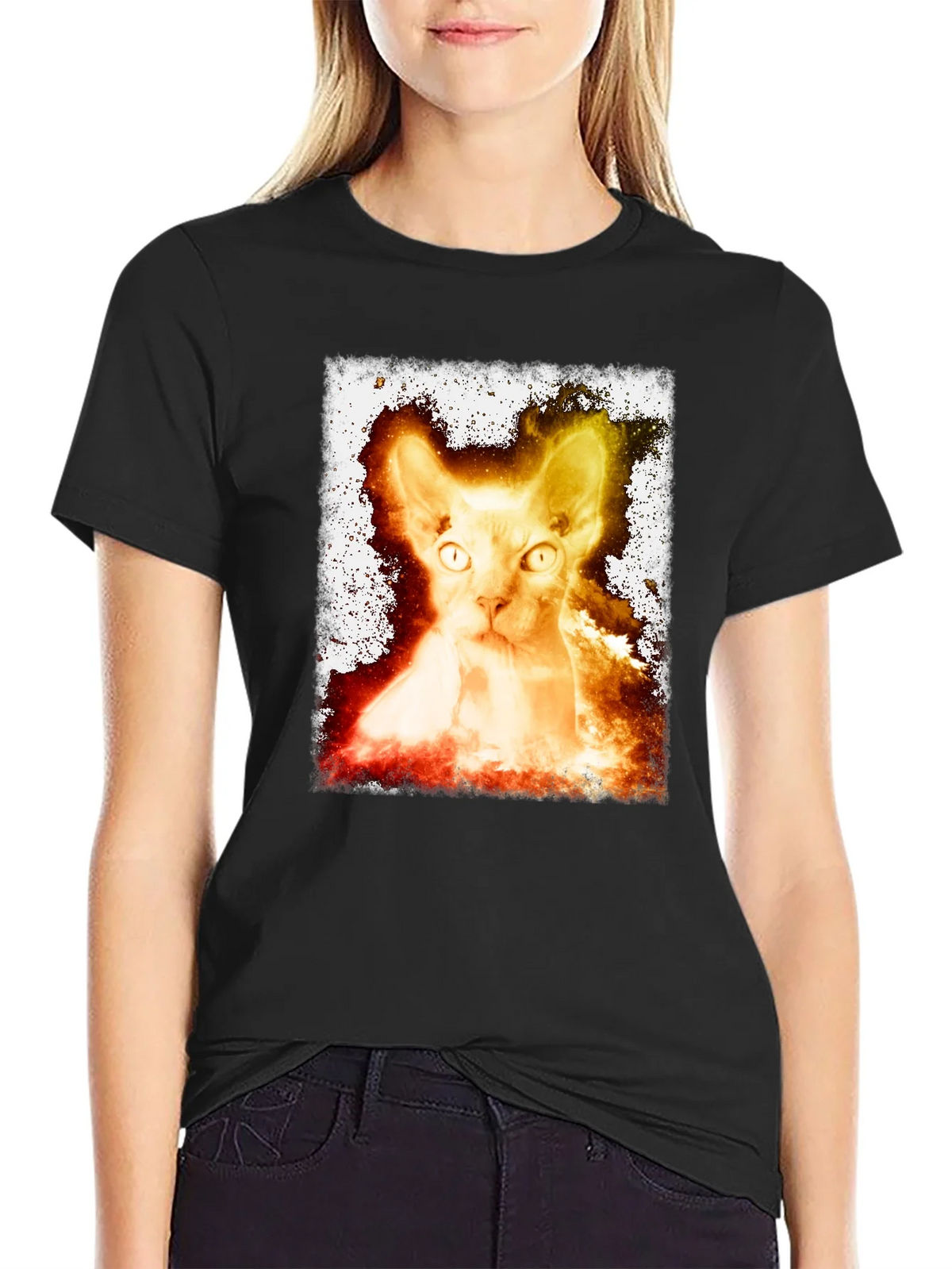 Sphynx Cat Graphic Tee - Unique Design product image 5