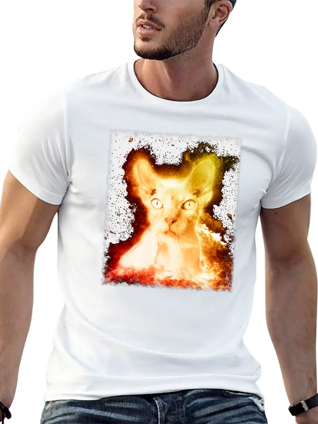 Sphynx Cat Graphic Tee - Unique Design product image 4