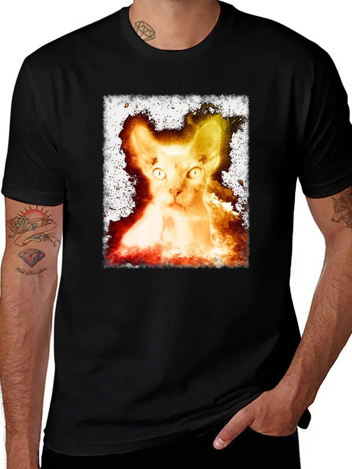 Sphynx Cat Graphic Tee - Unique Design product image 1