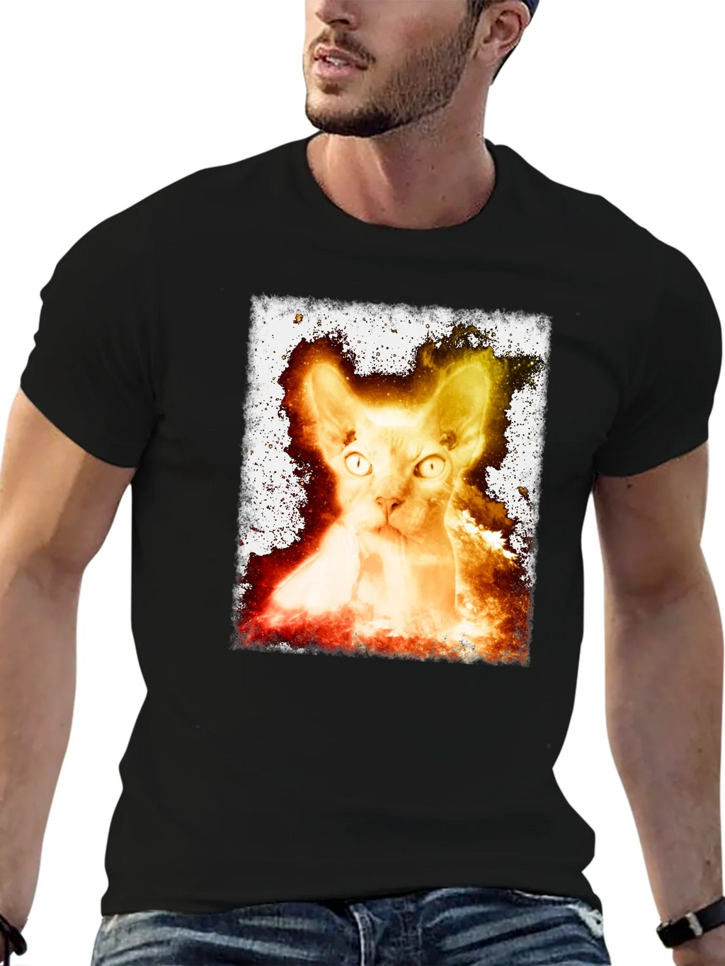 Sphynx Cat Graphic Tee - Unique Design product image 9