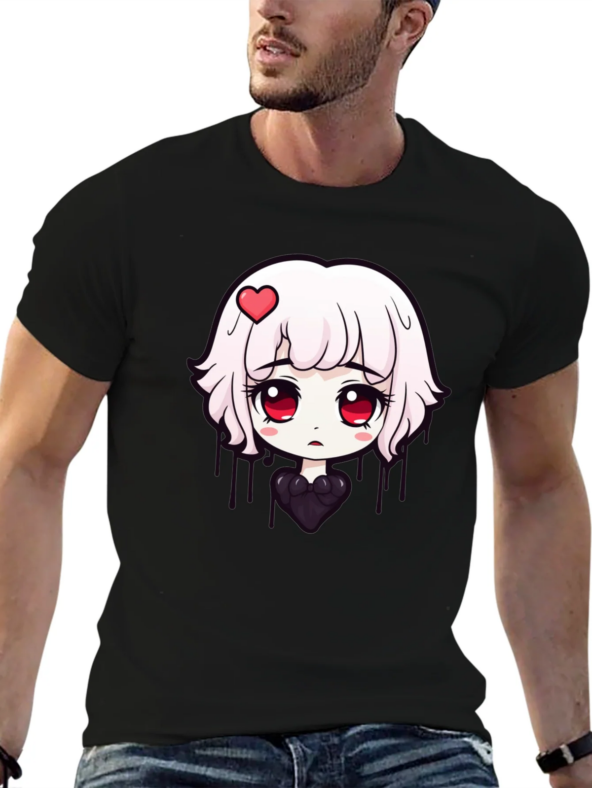 Anime Girl Graphic Tee - Soft Cotton T-Shirt product image 9