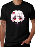 Anime Girl Graphic Tee - Soft Cotton T-Shirt product image 1