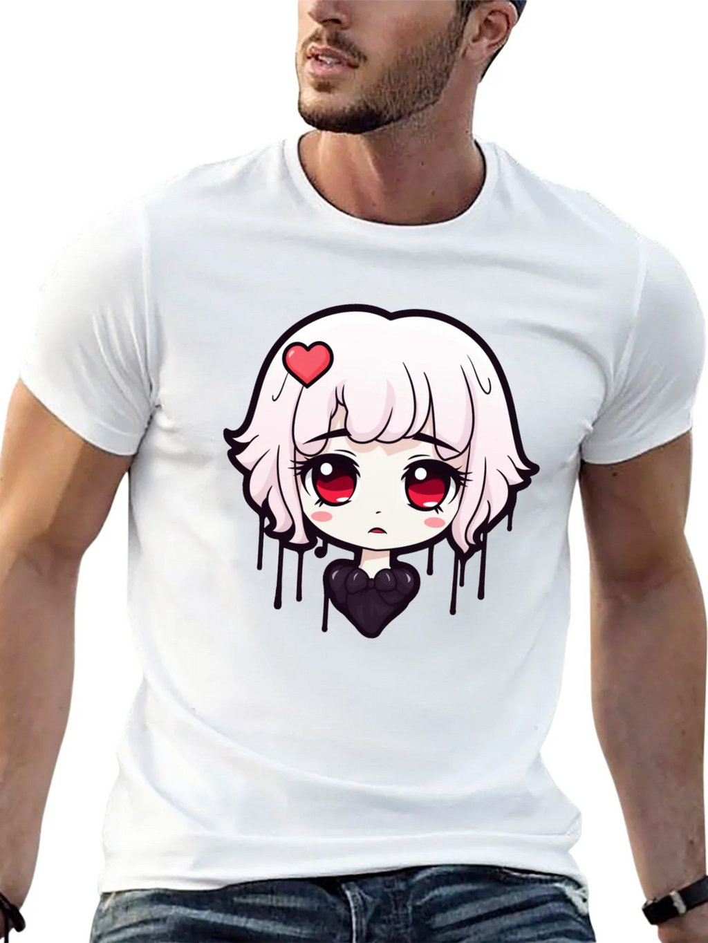 Anime Girl Graphic Tee - Soft Cotton T-Shirt product image 4