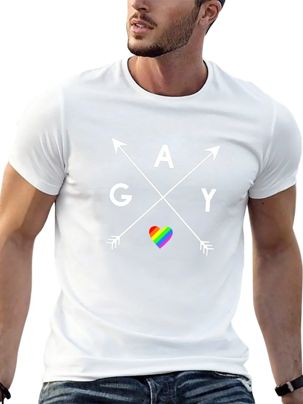 Gay Pride Arrow Tee product image 4