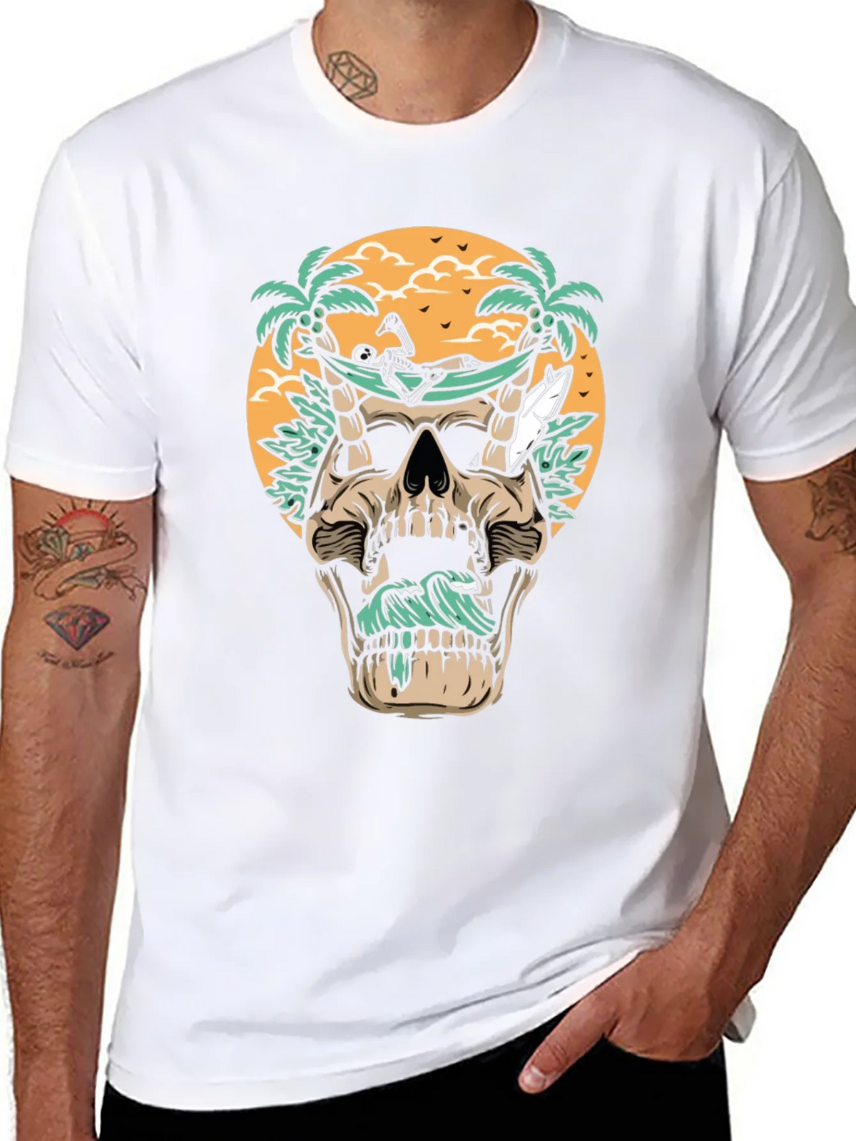 Skull Hammock T-Shirt - Beach Vibes product image 7