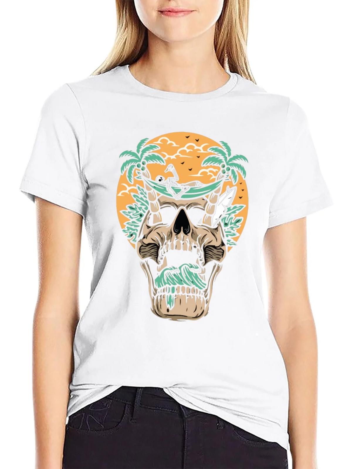 Skull Hammock T-Shirt - Beach Vibes product image 8