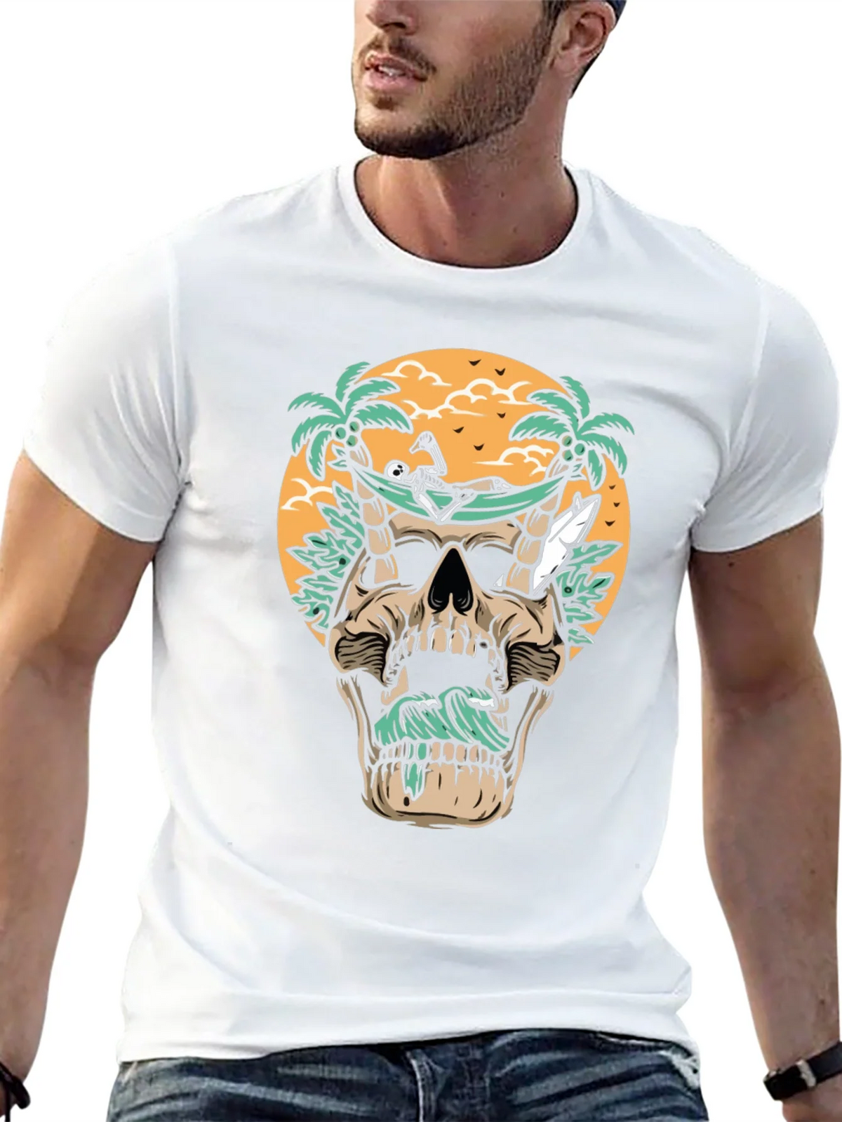 Skull Hammock T-Shirt - Beach Vibes product image 12