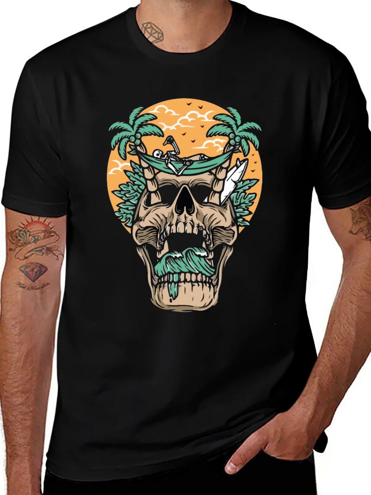 Skull Hammock T-Shirt - Beach Vibes product image 1