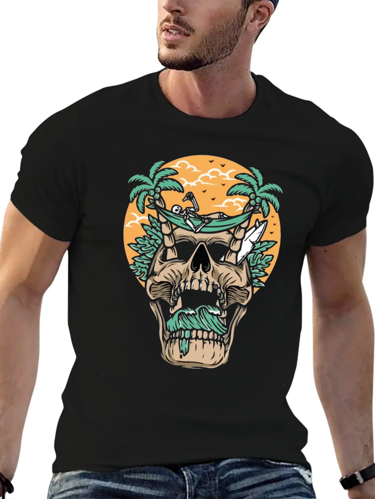 Skull Hammock T-Shirt - Beach Vibes product image 6