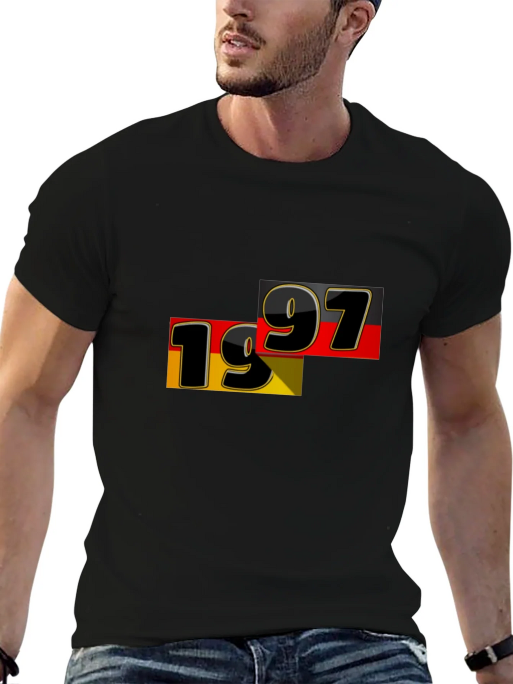 1997 Germany Flag Graphic Tee - Black product image 9