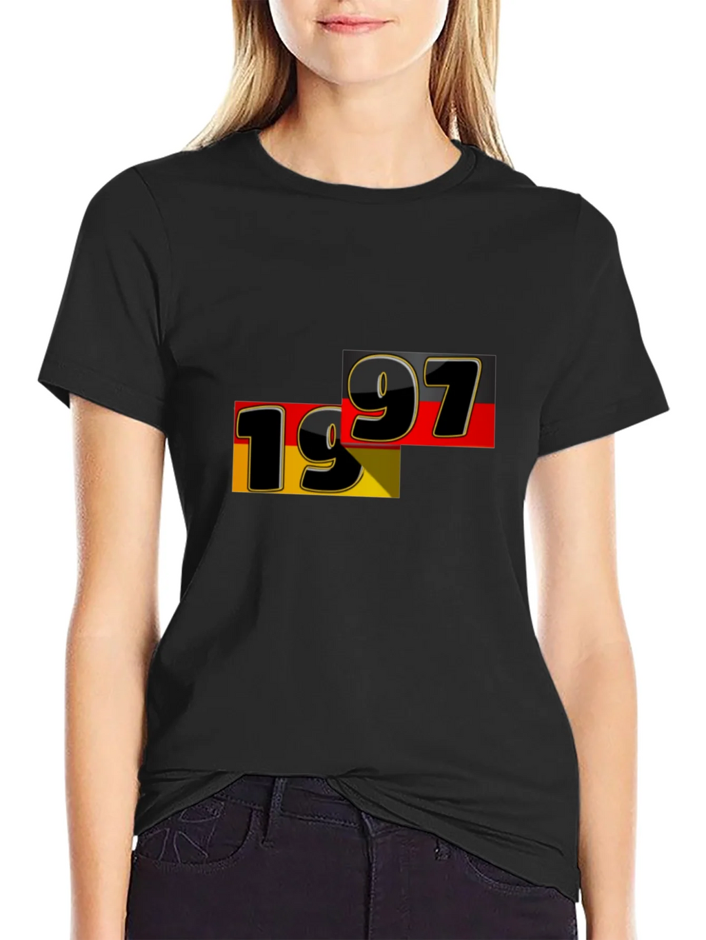1997 Germany Flag Graphic Tee - Black product image 5