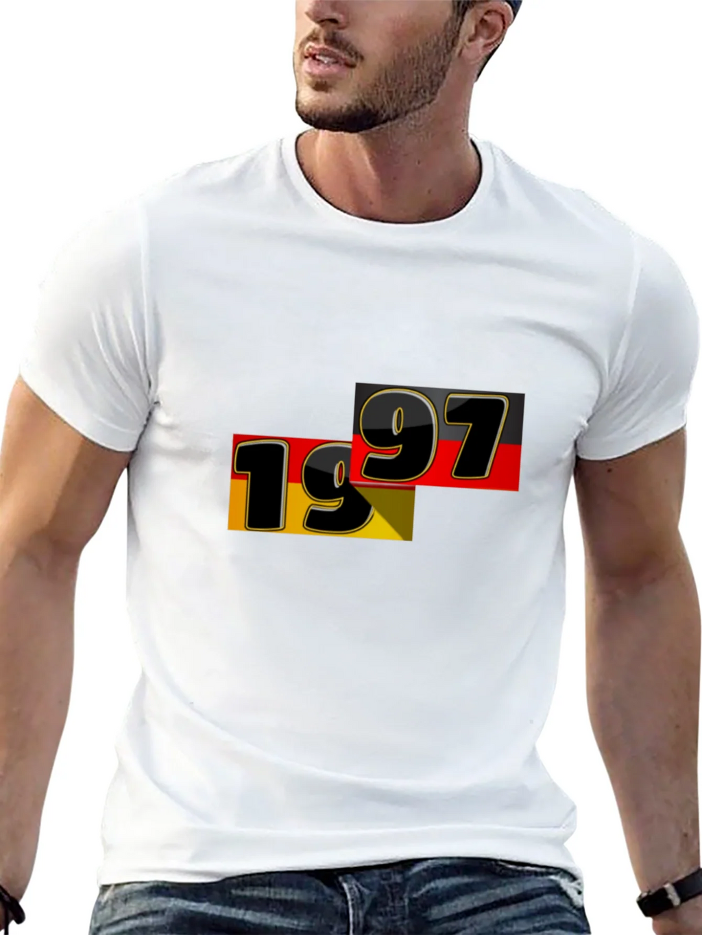 1997 Germany Flag Graphic Tee - Black product image 4