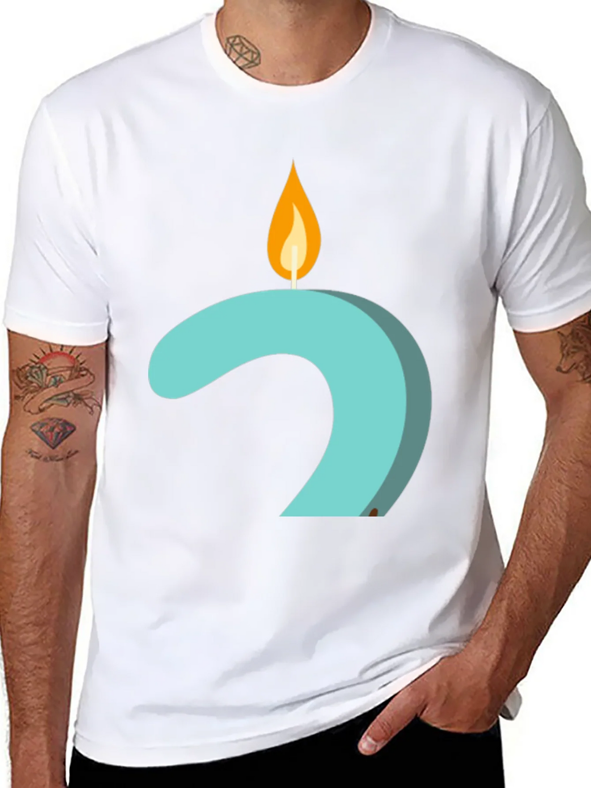 Candle Number 2 Graphic Tee - Black product image 10