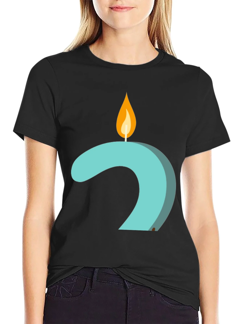 Candle Number 2 Graphic Tee - Black product image 5