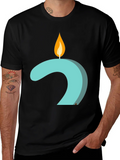 Candle Number 2 Graphic Tee - Black product image 1