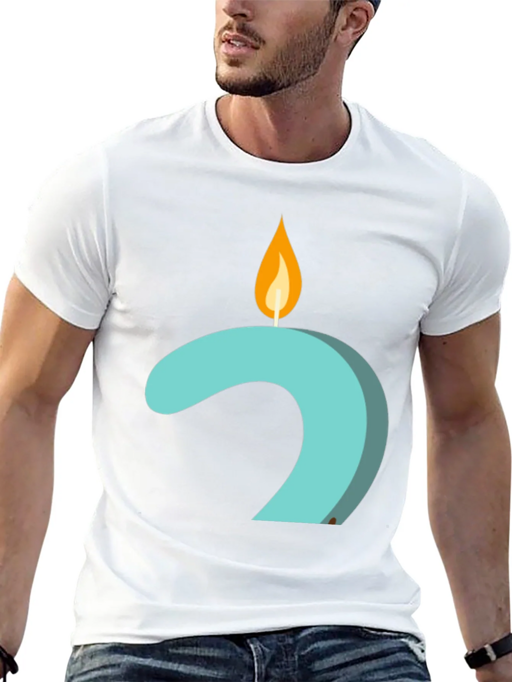 Candle Number 2 Graphic Tee - Black product image 4
