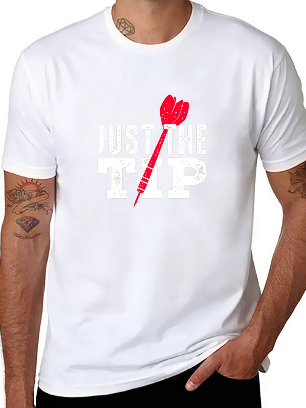 Just The Tip Funny Dart T-Shirt product image 10