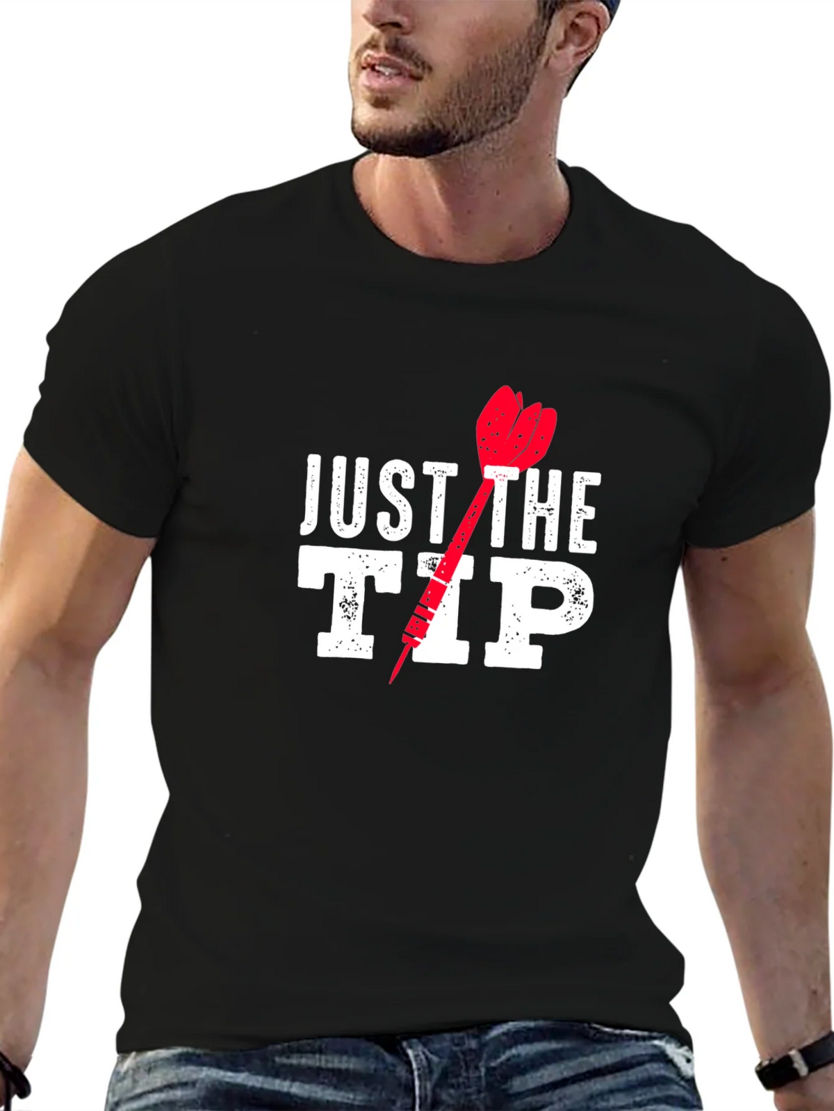 Just The Tip Funny Dart T-Shirt product image 9