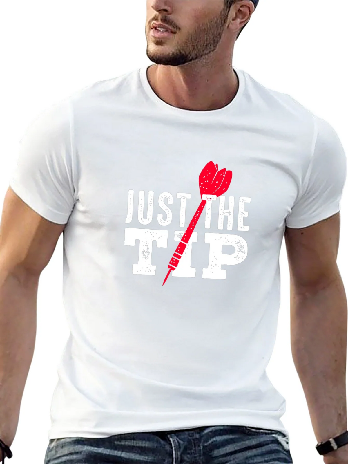 Just The Tip Funny Dart T-Shirt product image 4