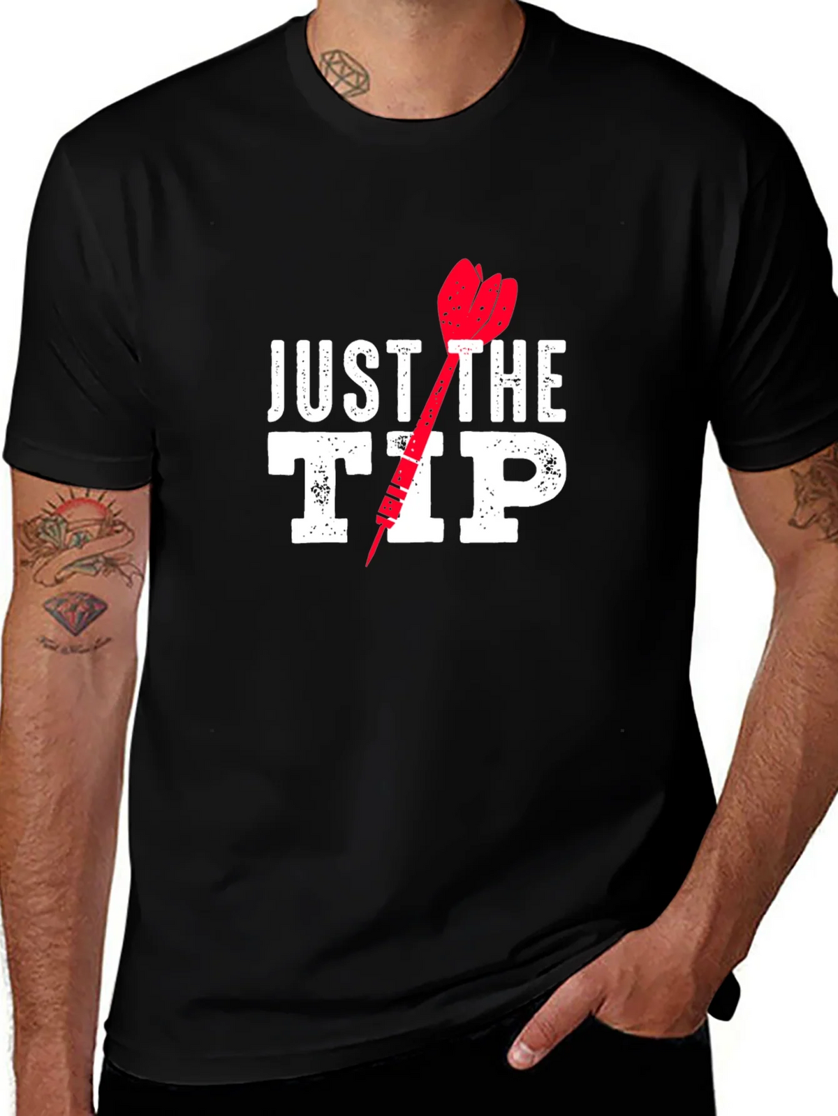Just The Tip Funny Dart T-Shirt product image 1
