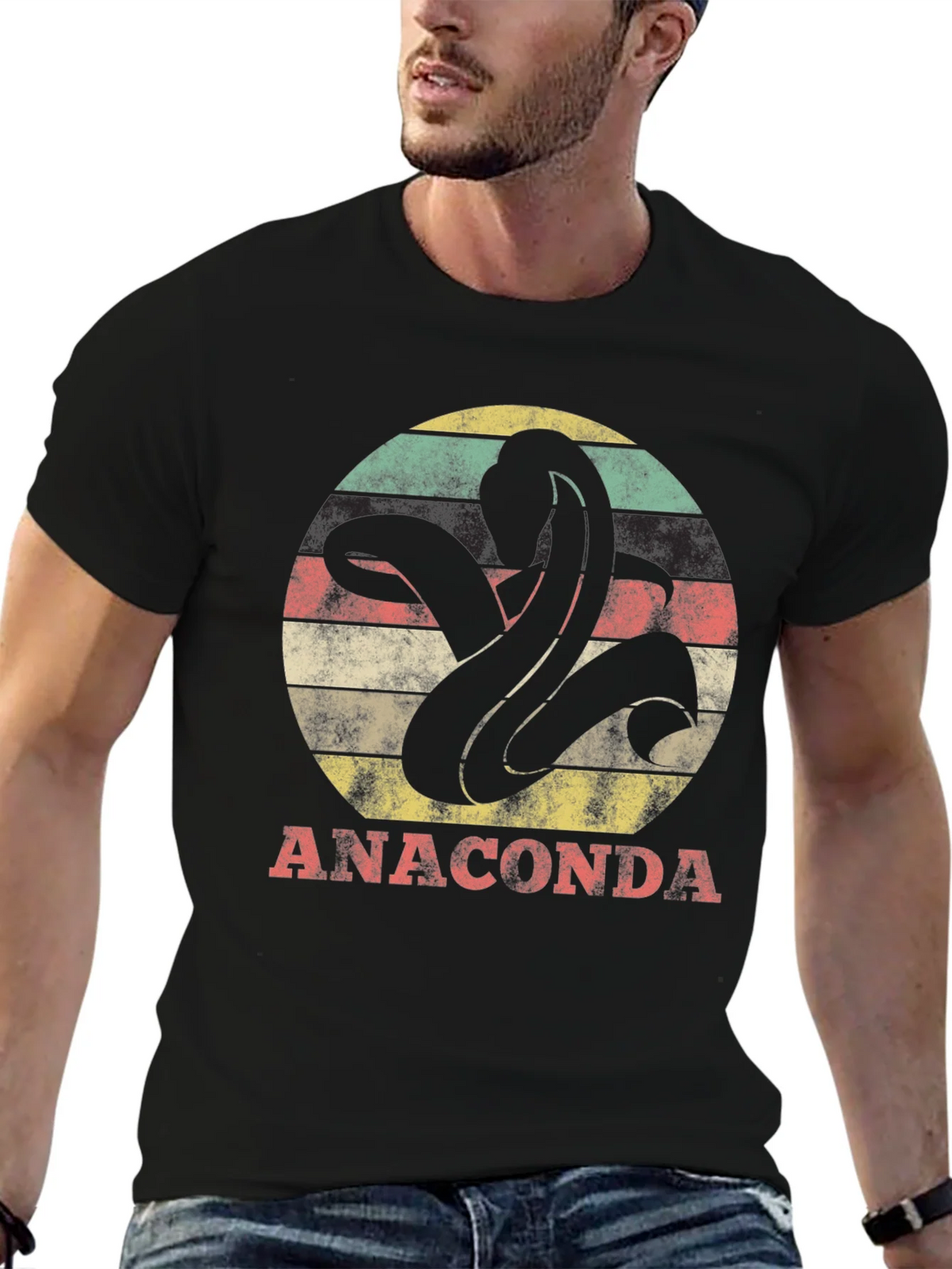 Anaconda Snake Graphic Tee - Retro Style product image 9
