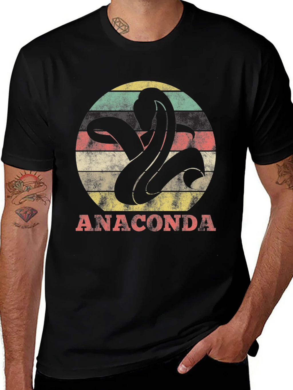 Anaconda Snake Graphic Tee - Retro Style product image 1