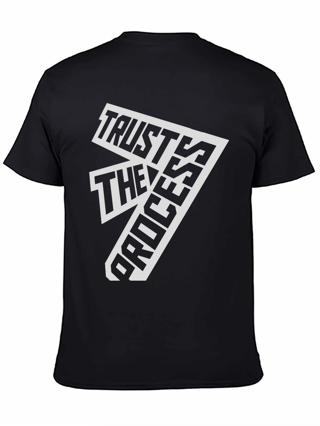 Trust The Process Black Graphic Tee product image 5
