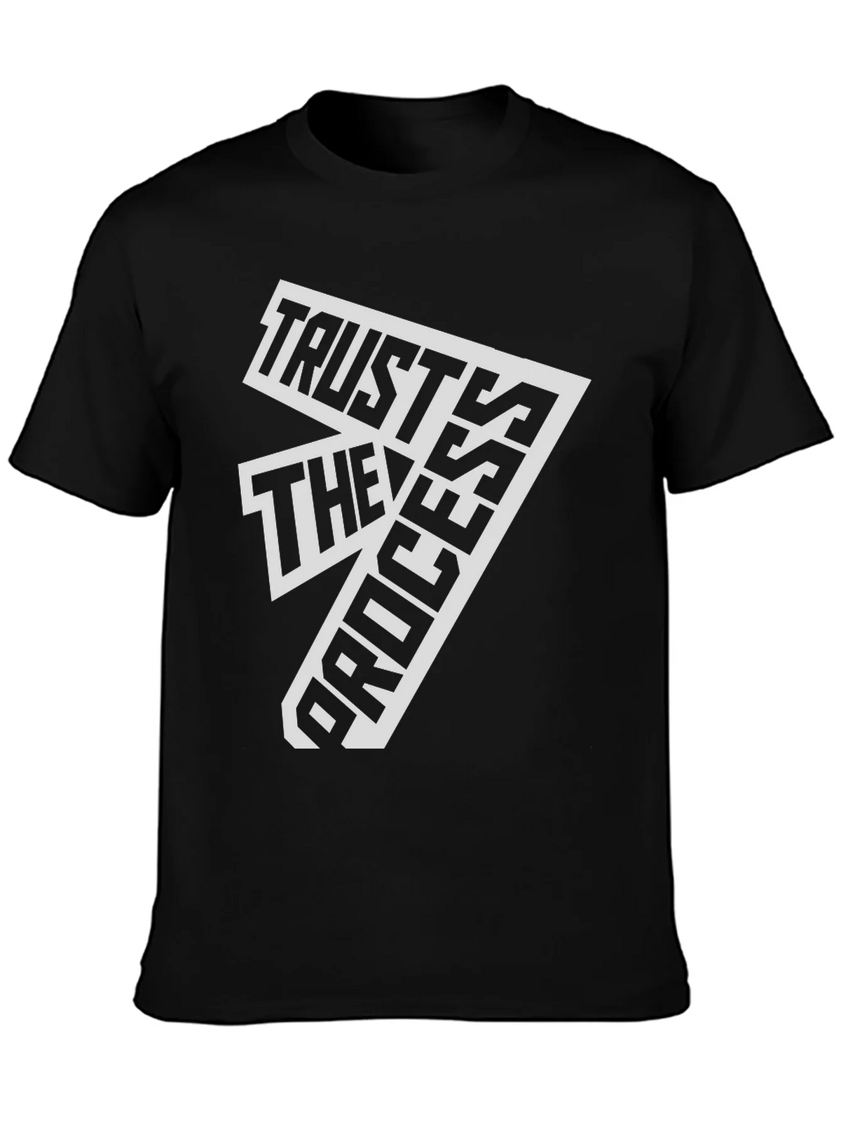 Trust The Process Black Graphic Tee product image 4