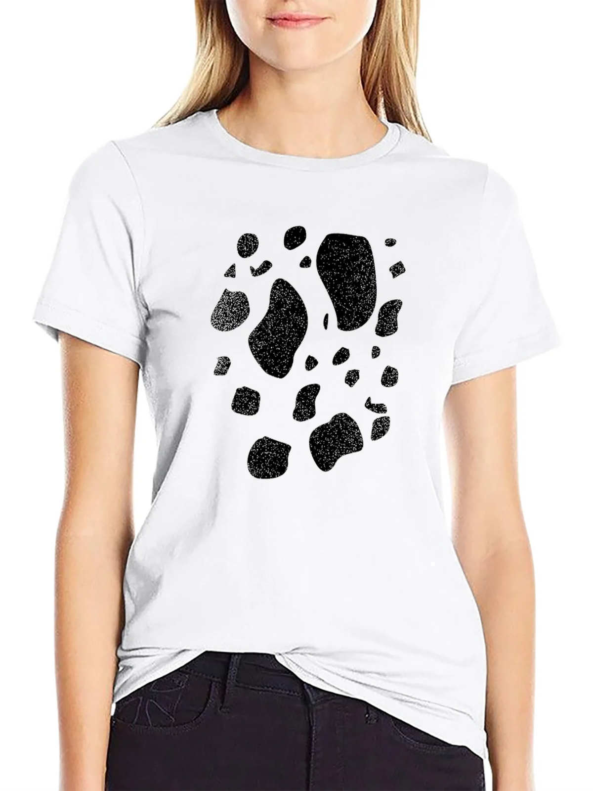 Black Cow Print T-Shirt product image 11