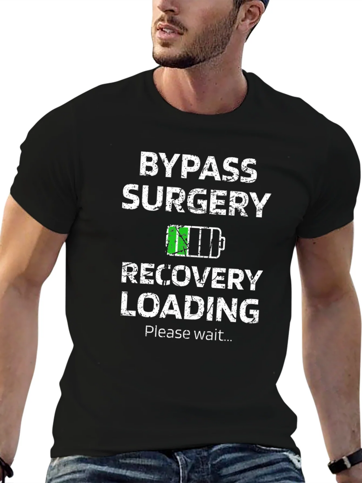 Bypass Surgery Recovery Loading Graphic T-Shirt product image 9