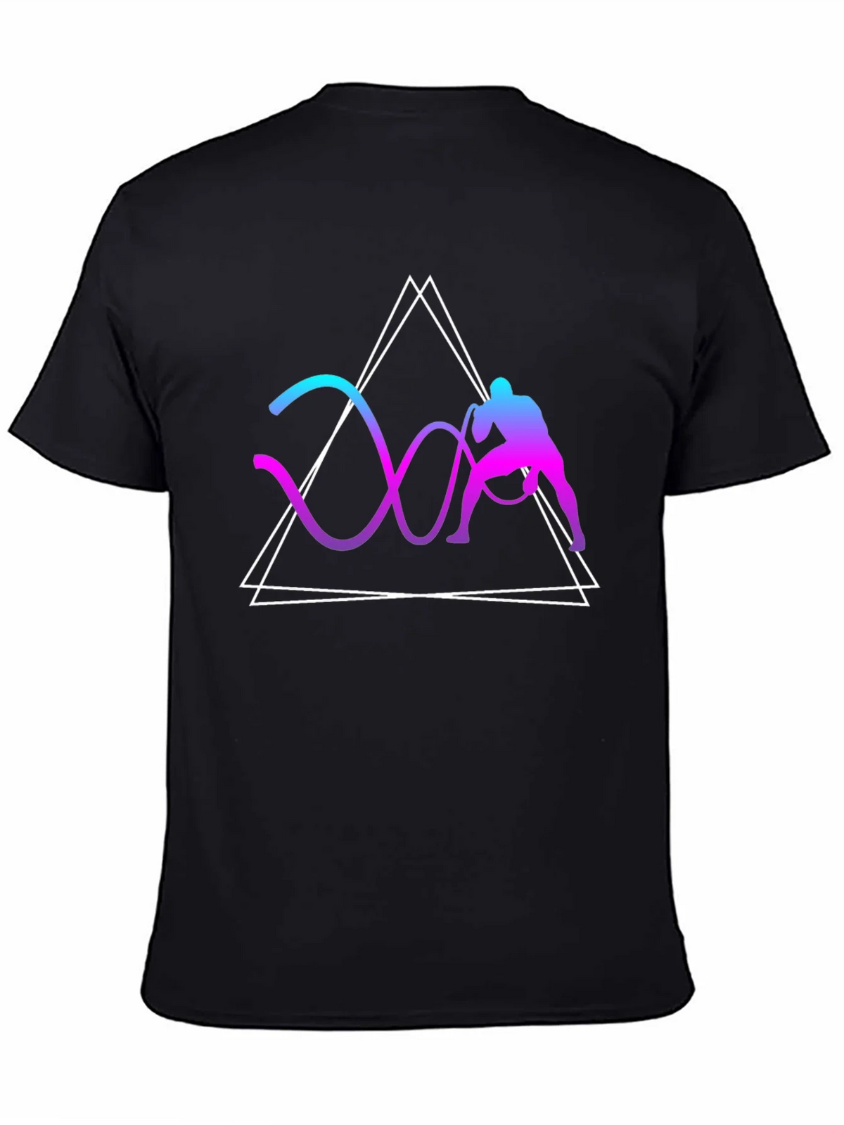 Geometric Battle Rope Training Graphic Tee product image 7