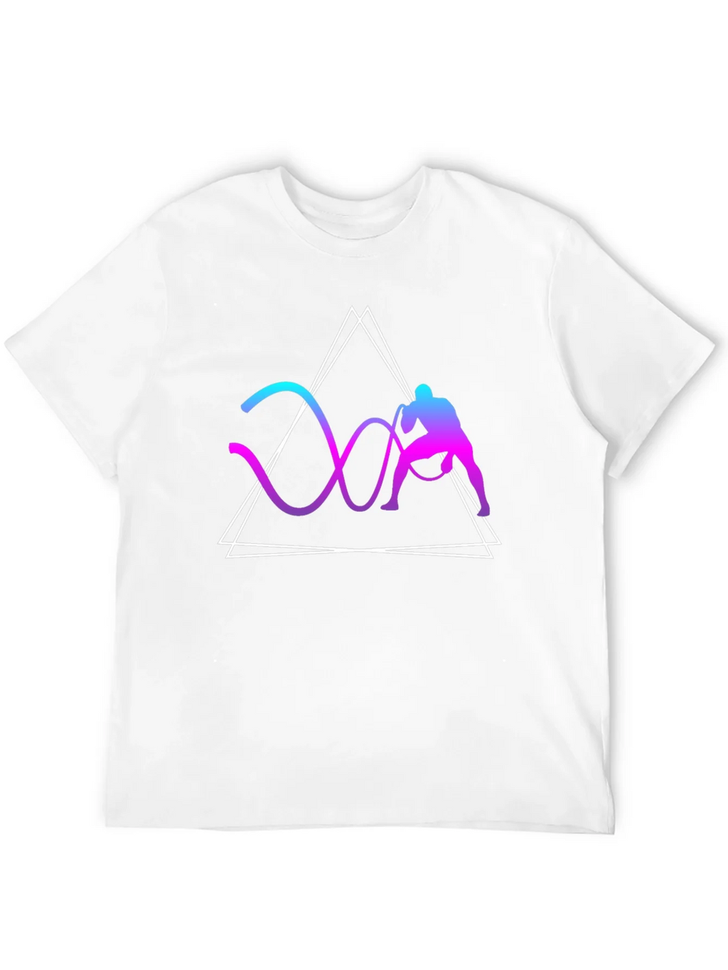Geometric Battle Rope Training Graphic Tee product image 3