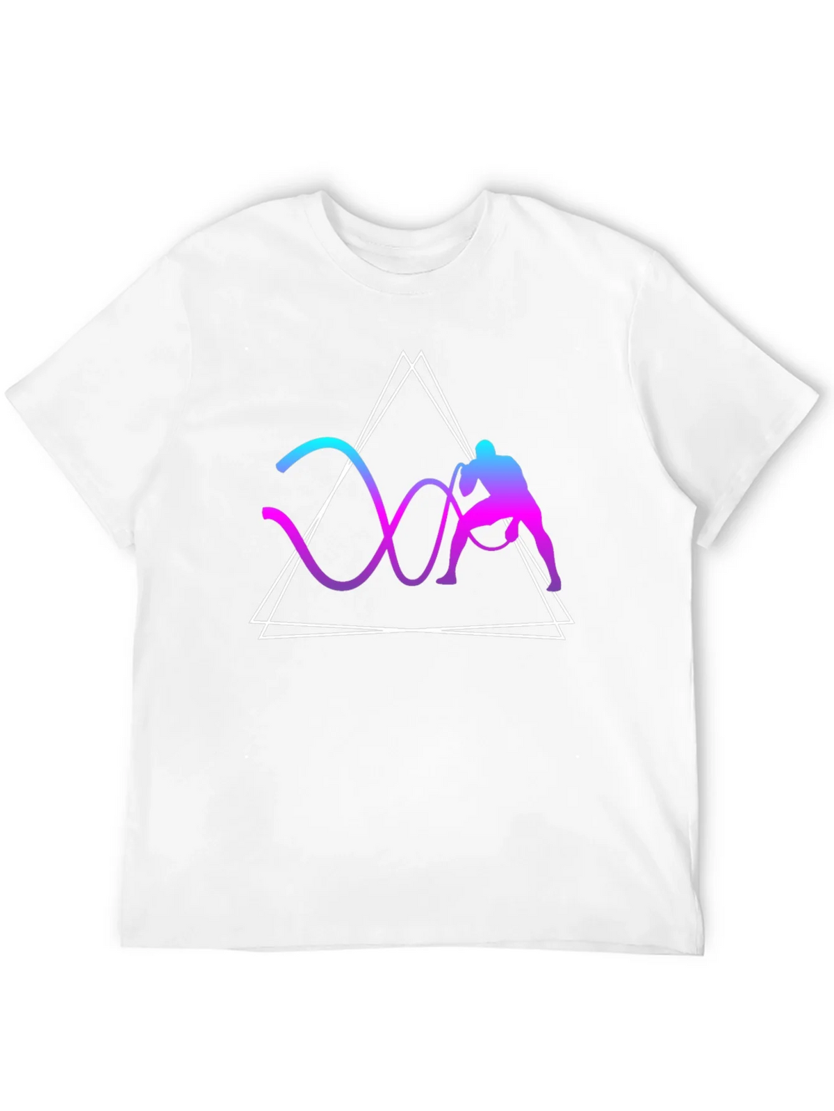 Geometric Battle Rope Training Graphic Tee product image 3