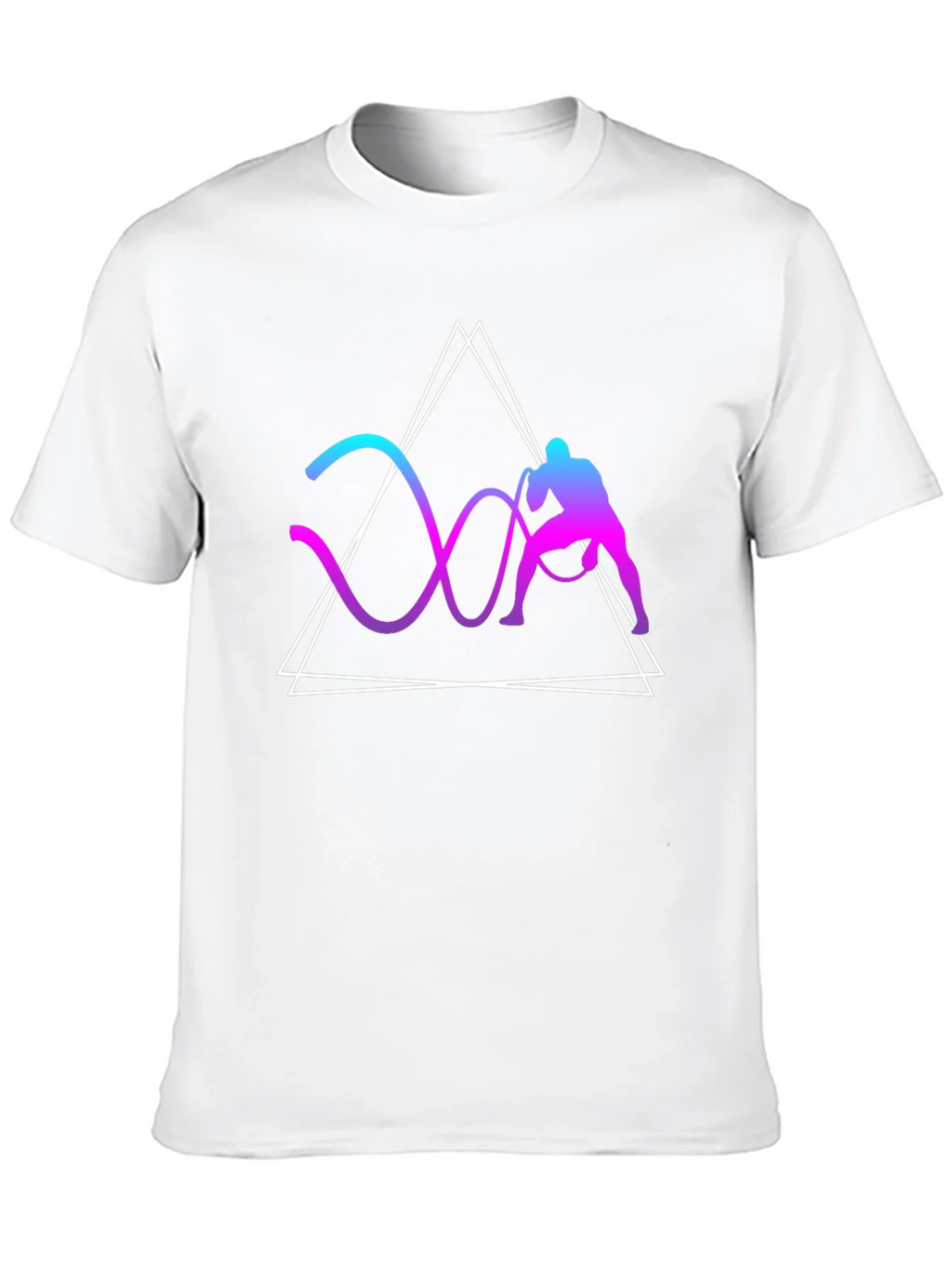 Geometric Battle Rope Training Graphic Tee product image 12