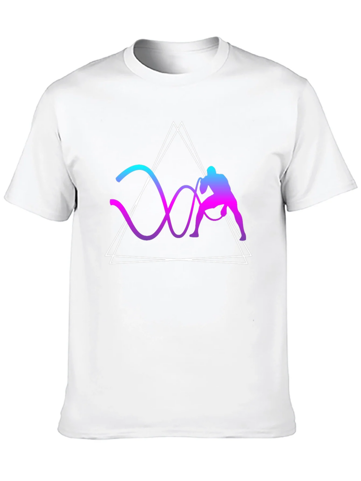 Geometric Battle Rope Training Graphic Tee product image 12
