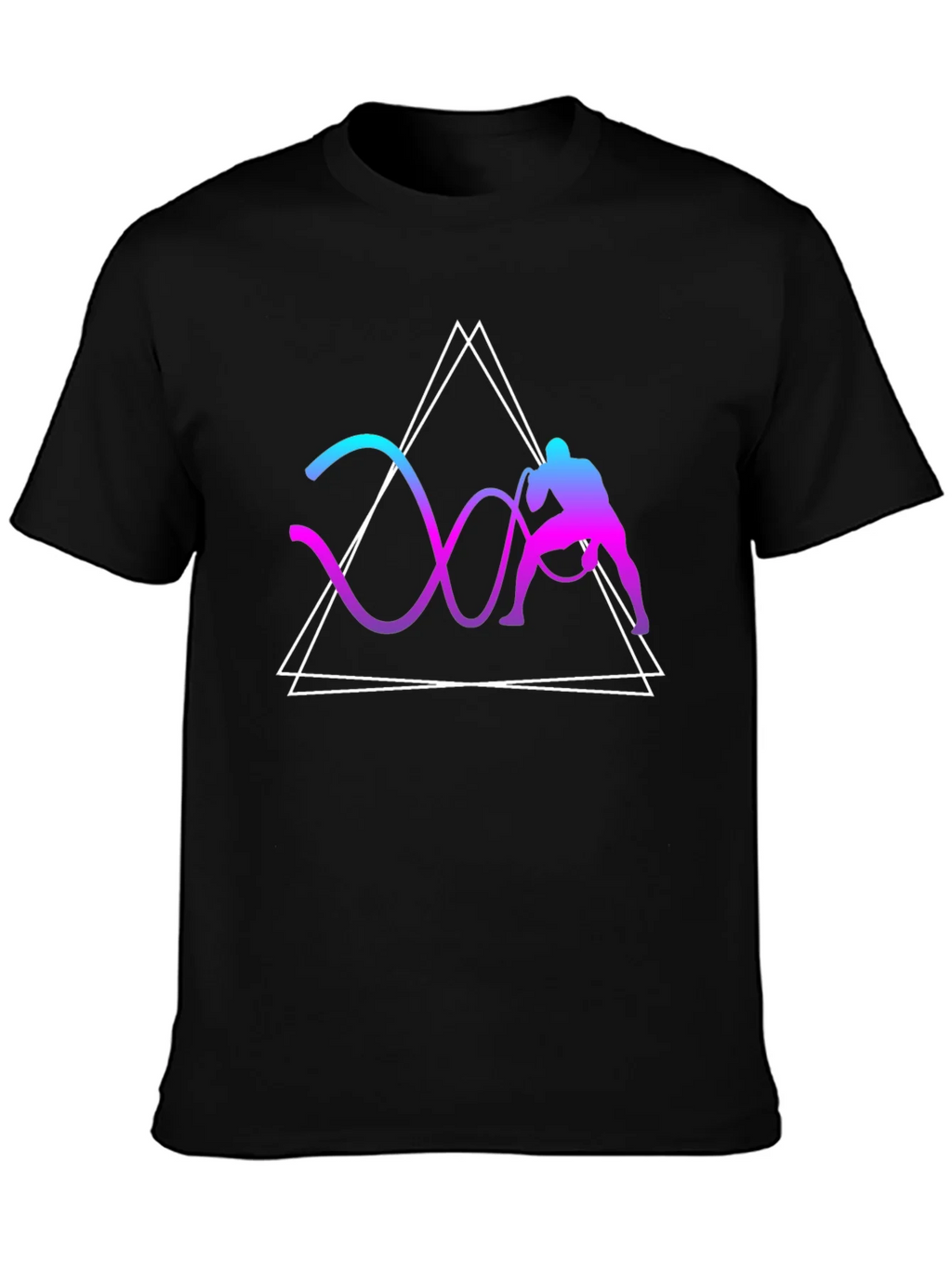 Geometric Battle Rope Training Graphic Tee product image 6