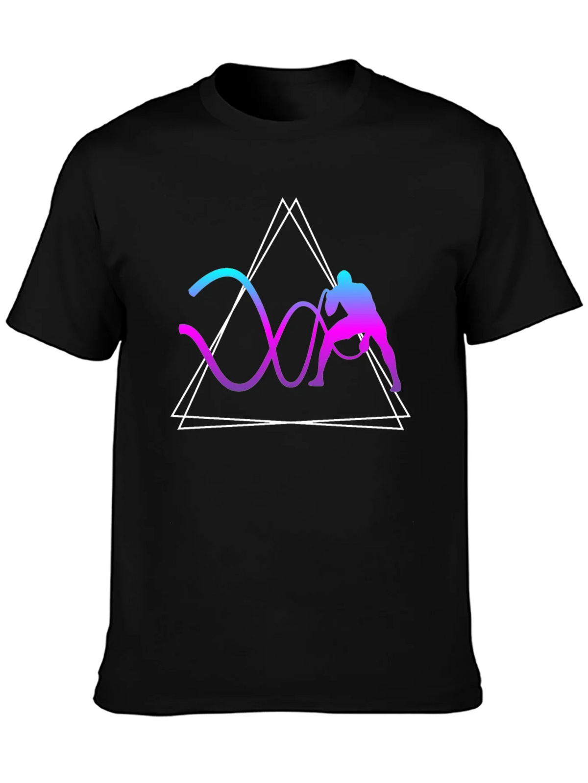 Geometric Battle Rope Training Graphic Tee product image 6
